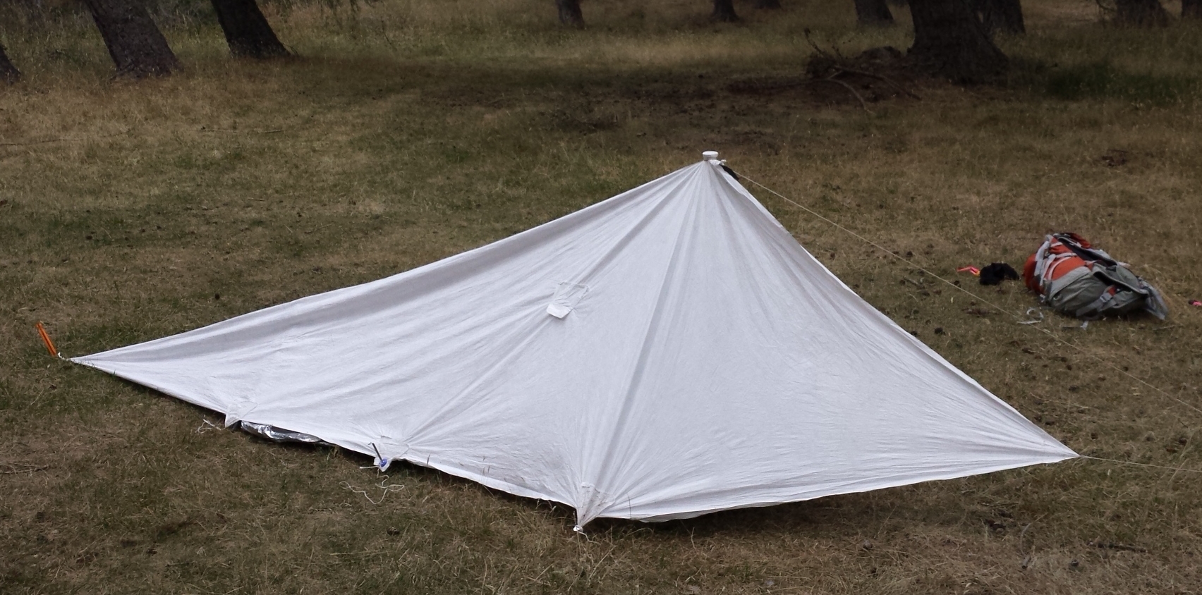 Home-made Tyvek tent
